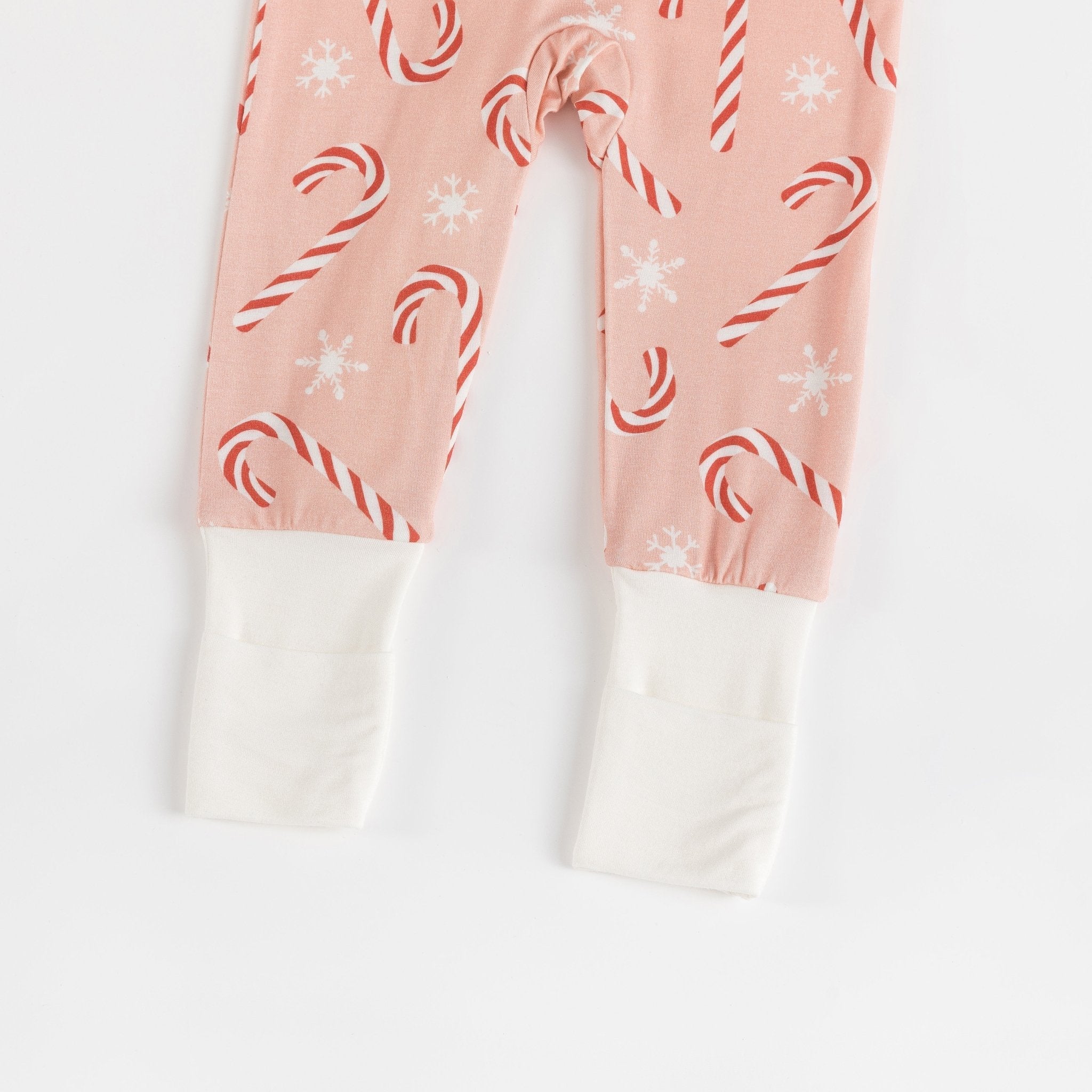 Pink Candy Cane (Convertible Zip Footies) - BIG FRENCHIES
