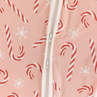 Pink Candy Cane (Convertible Zip Footies) - BIG FRENCHIES