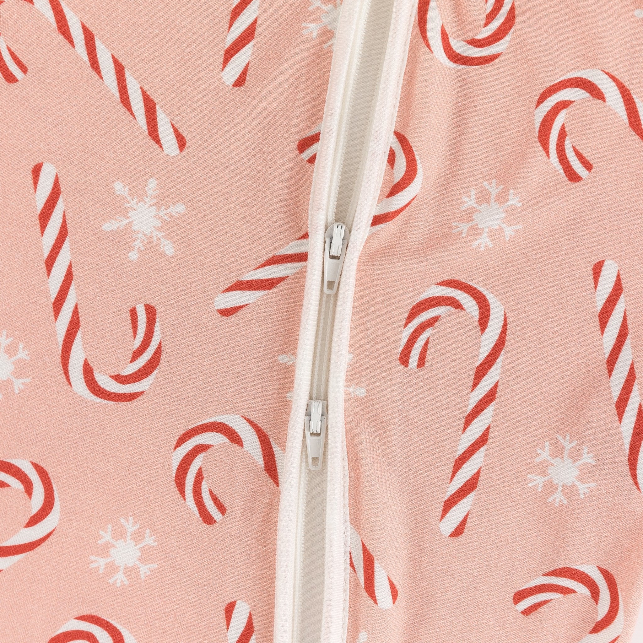 Pink Candy Cane (Convertible Zip Footies) - BIG FRENCHIES