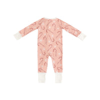 Pink Candy Cane (Convertible Zip Footies) - BIG FRENCHIES