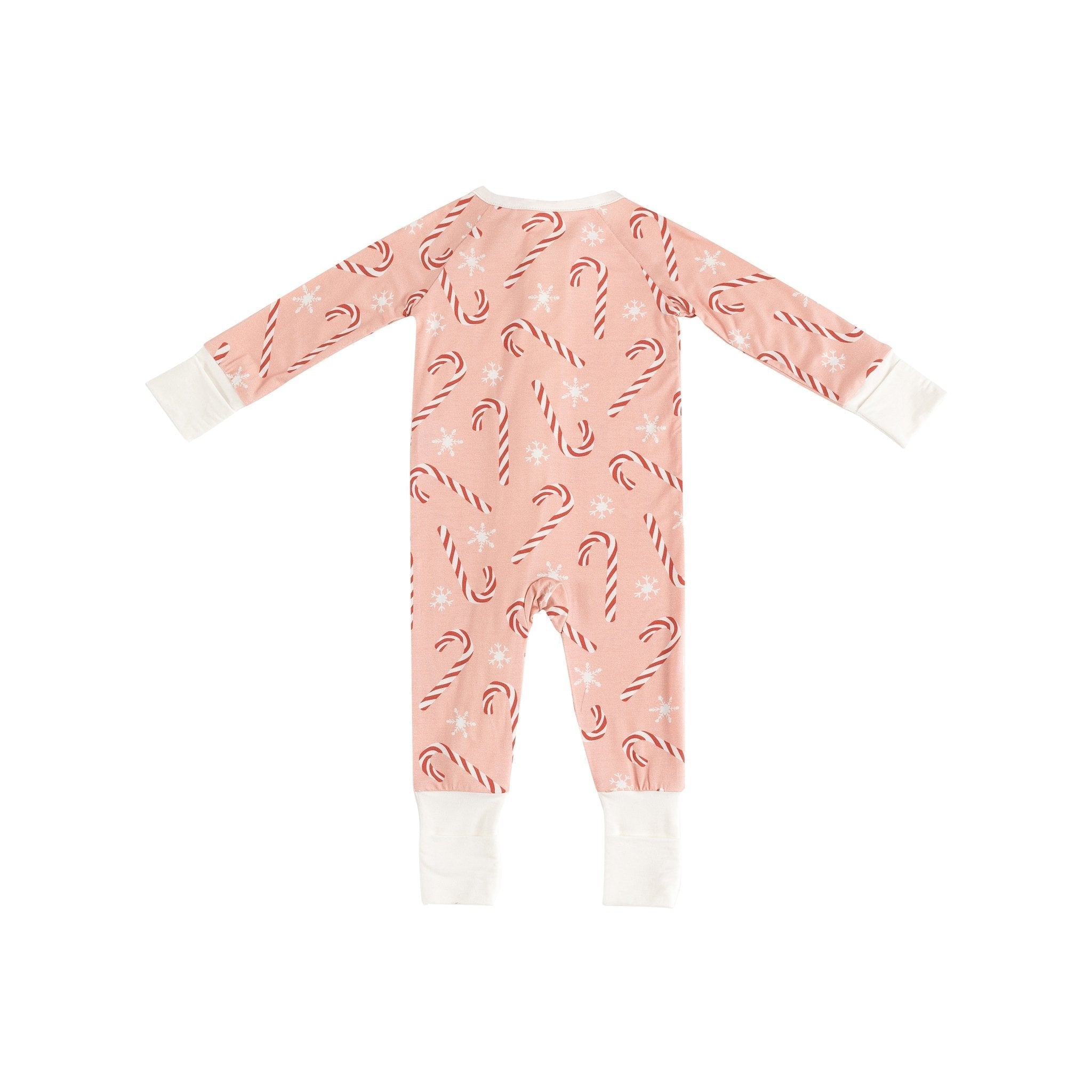 Pink Candy Cane (Convertible Zip Footies) - BIG FRENCHIES