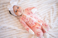 Pink Candy Cane (Convertible Zip Footies) - BIG FRENCHIES