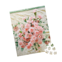 Pink Carnation Flower Puzzle - BIG FRENCHIES