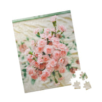 Pink Carnation Flower Puzzle - BIG FRENCHIES