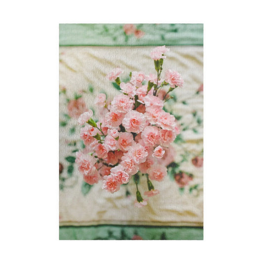 Pink Carnation Flower Puzzle - BIG FRENCHIES
