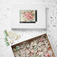 Pink Carnation Flower Puzzle - BIG FRENCHIES