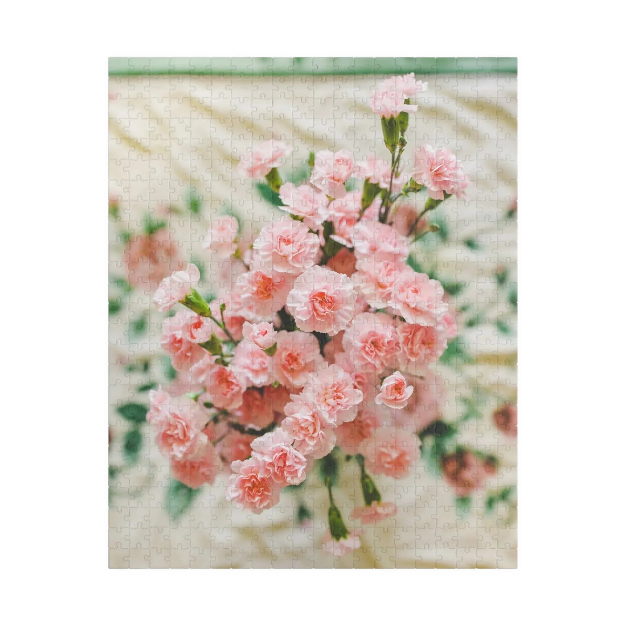 Pink Carnation Flower Puzzle - BIG FRENCHIES