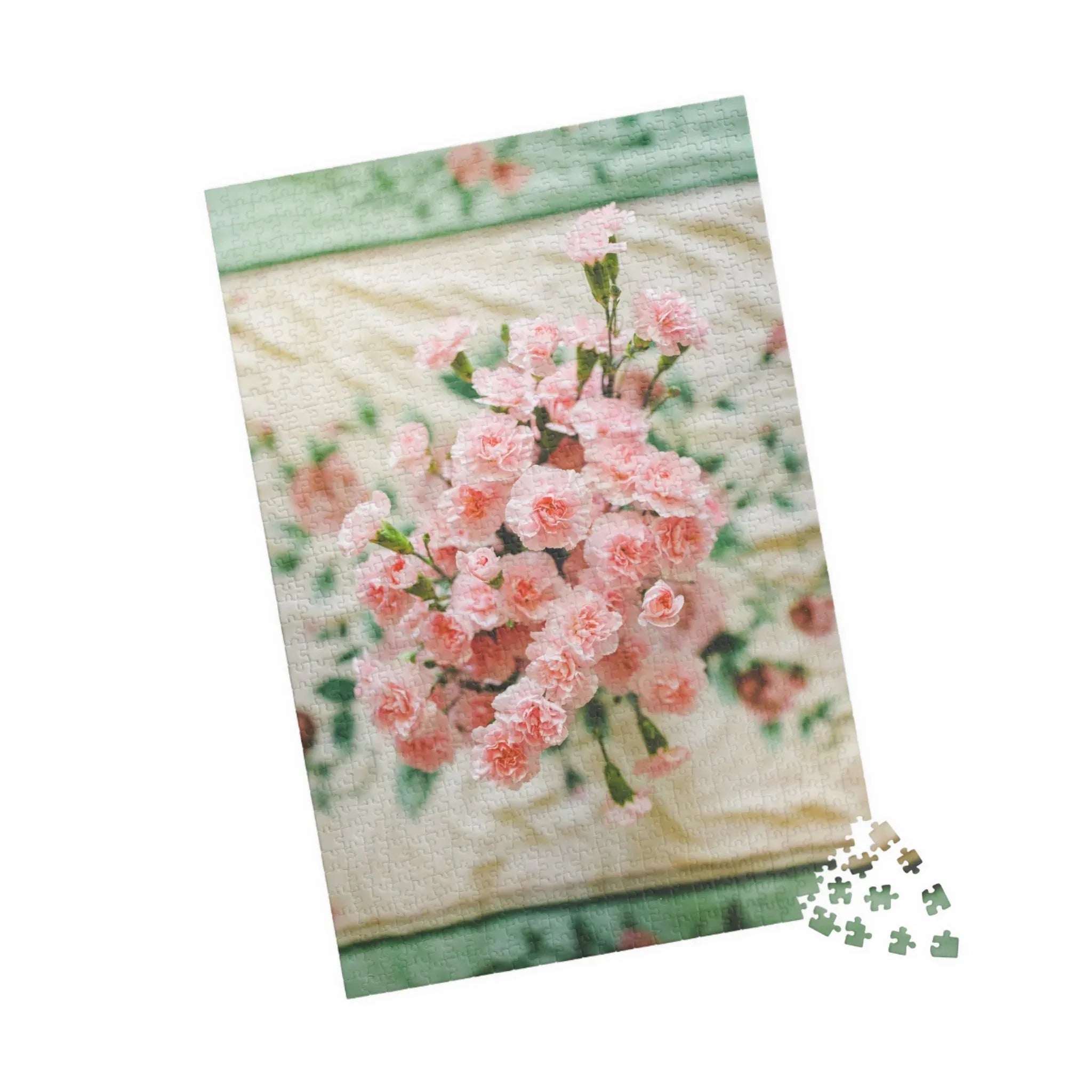 Pink Carnation Flower Puzzle - BIG FRENCHIES
