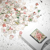 Pink Carnation Flower Puzzle - BIG FRENCHIES