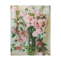 Pink Carnation Flower Puzzle - BIG FRENCHIES