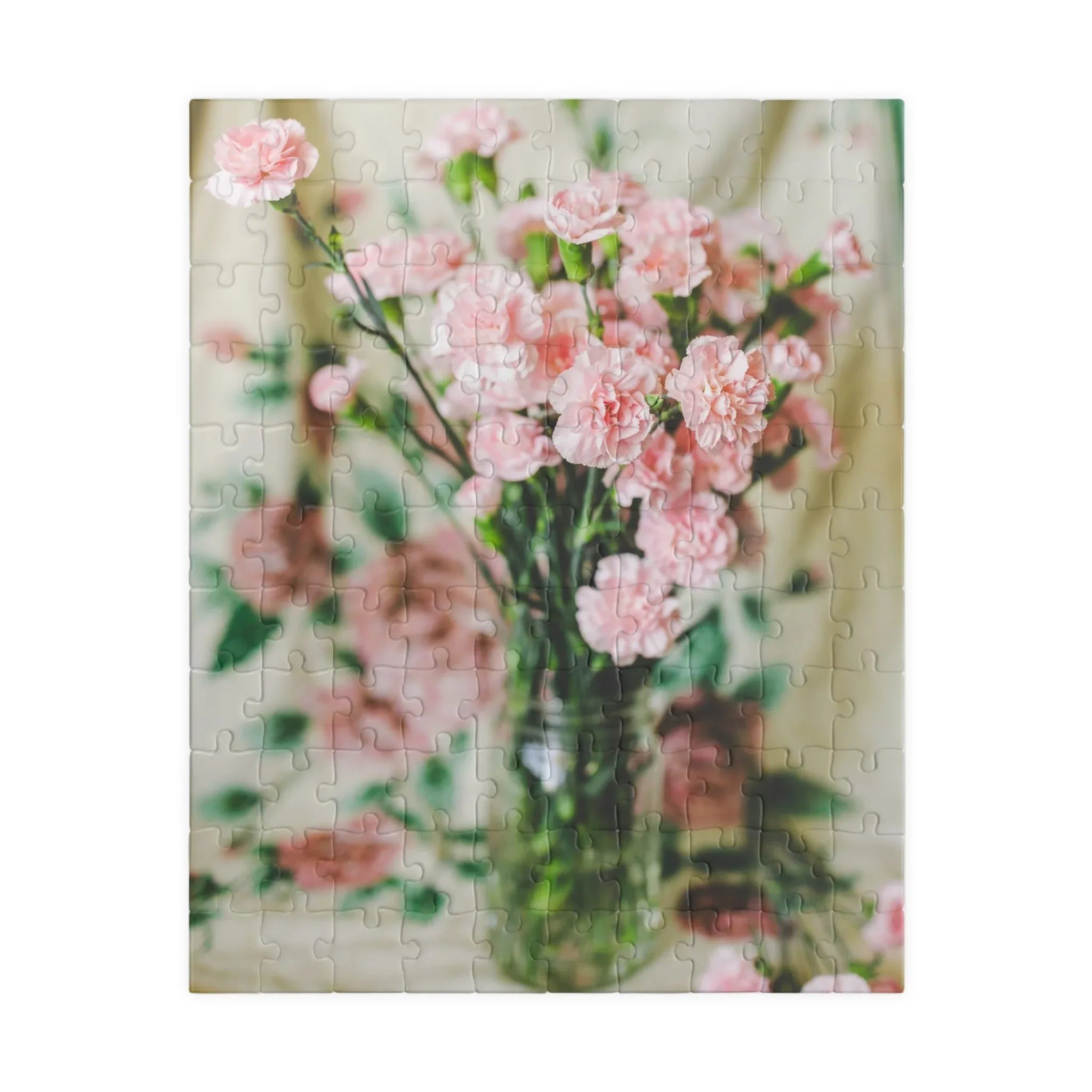 Pink Carnation Flower Puzzle - BIG FRENCHIES