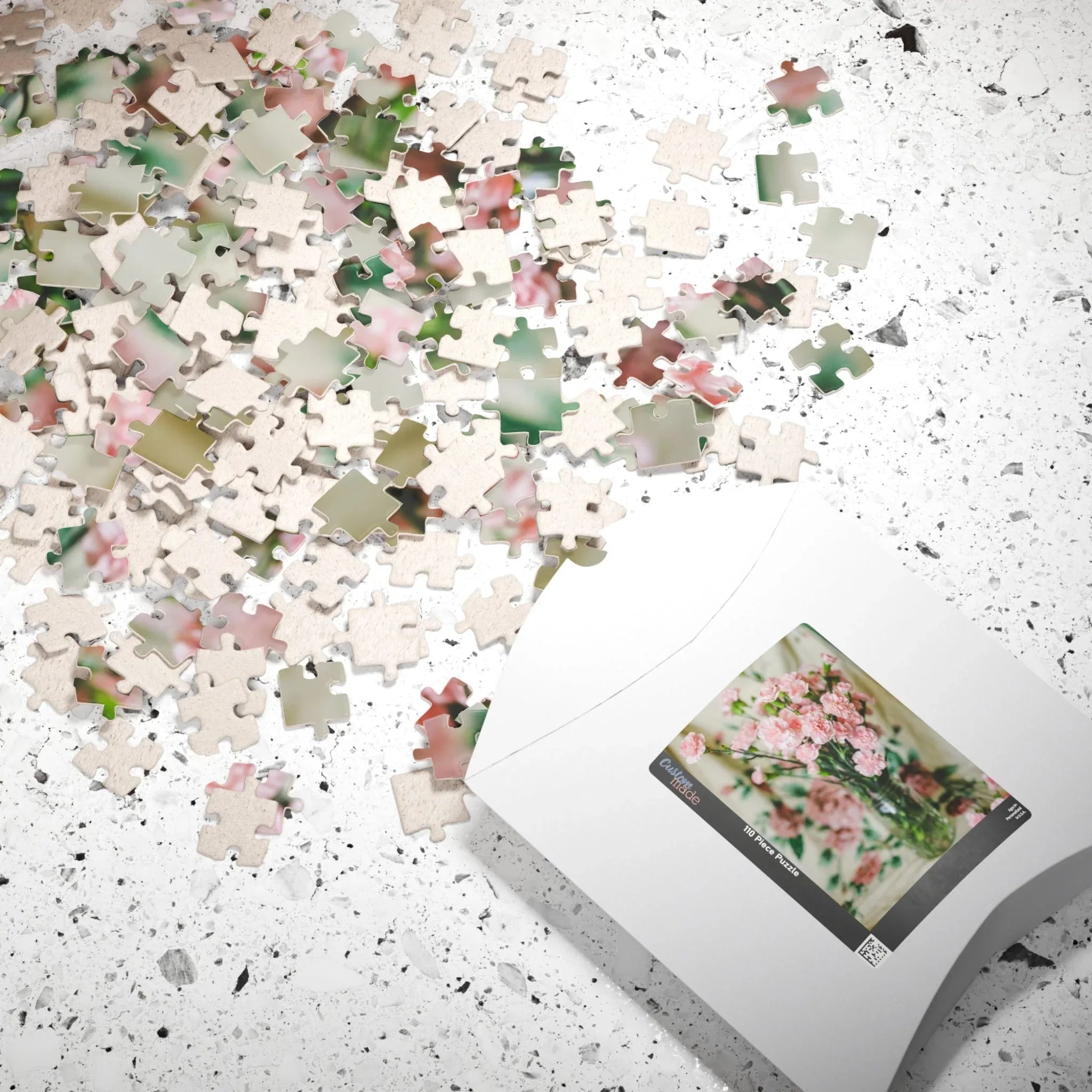 Pink Carnation Flower Puzzle - BIG FRENCHIES