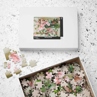 Pink Carnation Flower Puzzle - BIG FRENCHIES