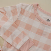 Pink Gingham 2pc Bamboo Pajamas - BIG FRENCHIES