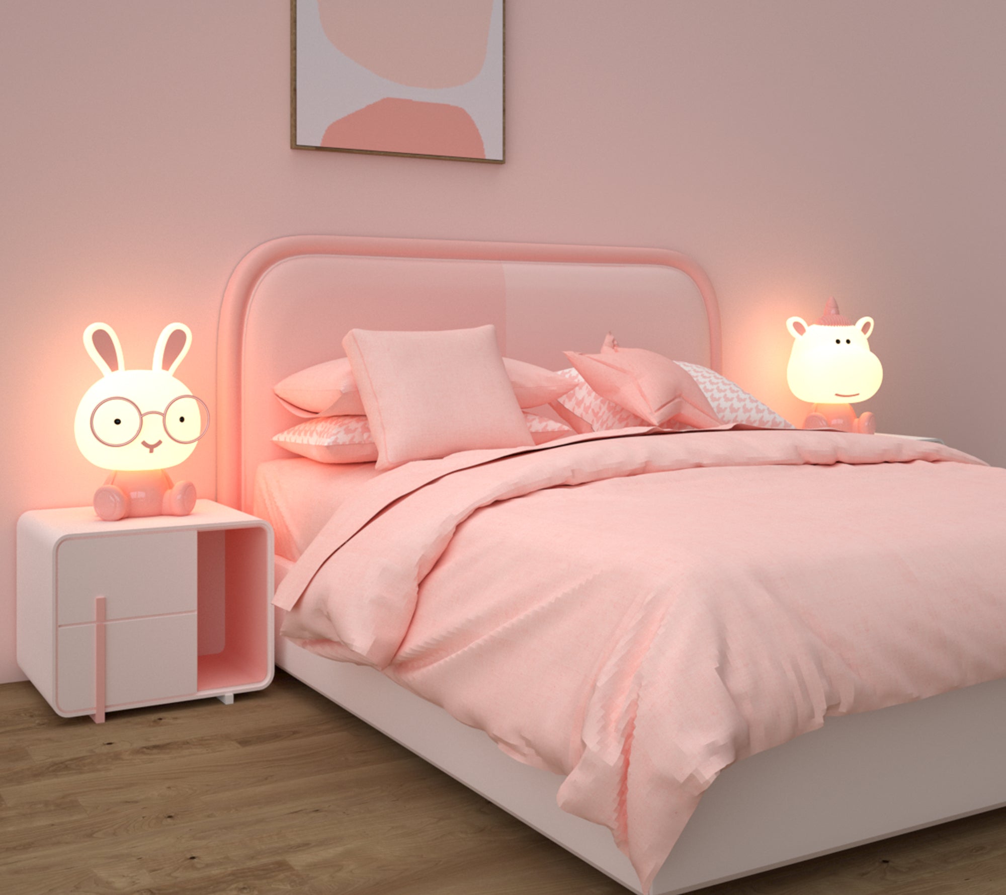 Lumi Pals Kid's Table lamp/ night light sitting Style Animal