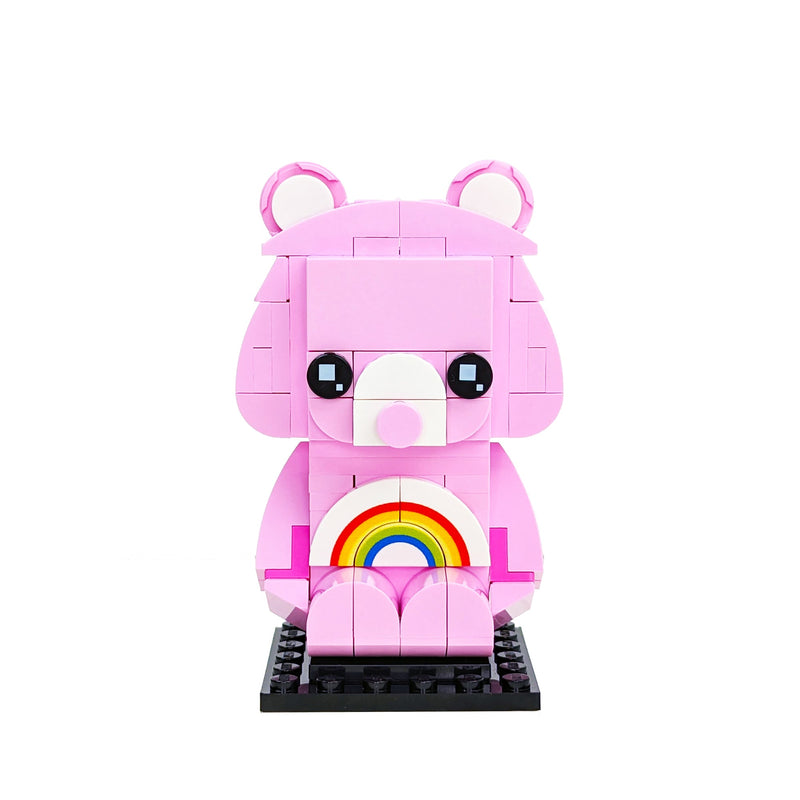Pink Friendship Bear Brick Building Set - Custom Building Set - Made Using LEGO® Parts-Custom LEGO Kit-BIG FRENCHIES-StudBee