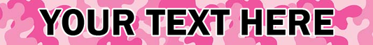 Personalized Pink Camo Dog Collar
