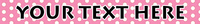 Personalized New Pink Polka Dot Dog Collar