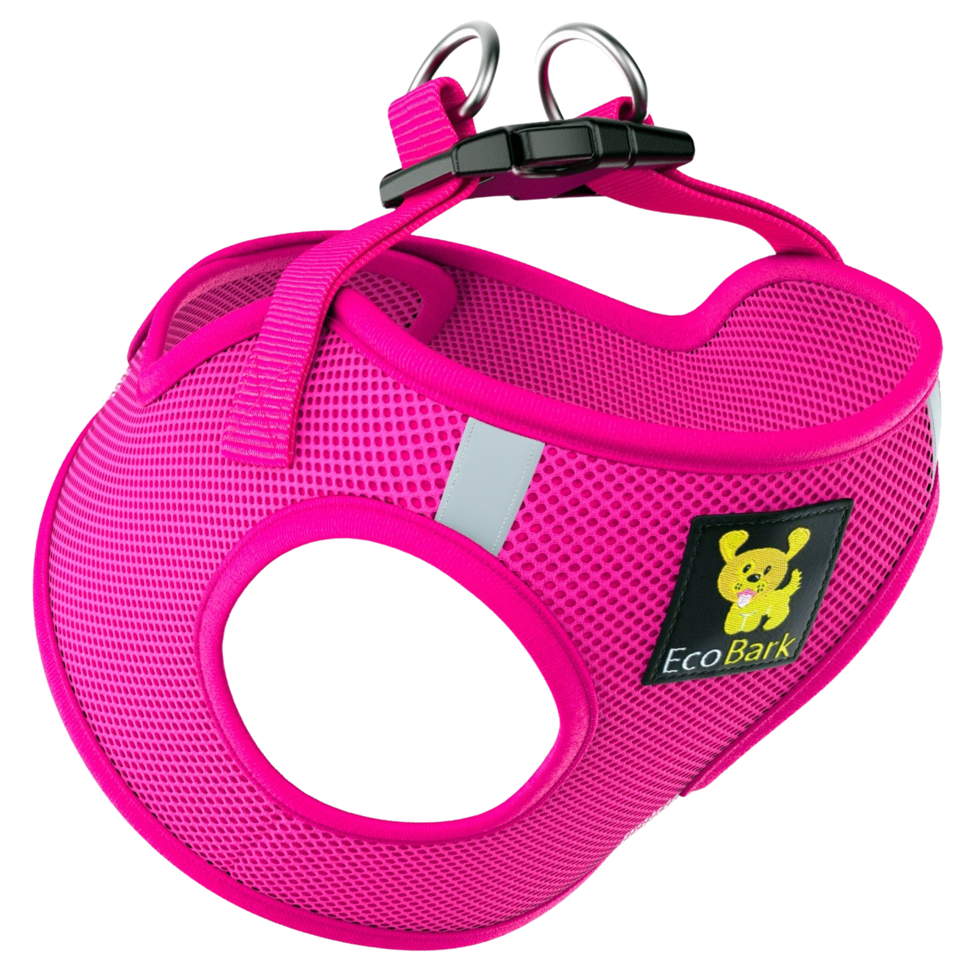 Teal Step In Dog Harness - Rapid Fastener Reflective Soft Mesh Vest Halter for Puppies and XXXS to Small Dogs - BIG FRENCHIES