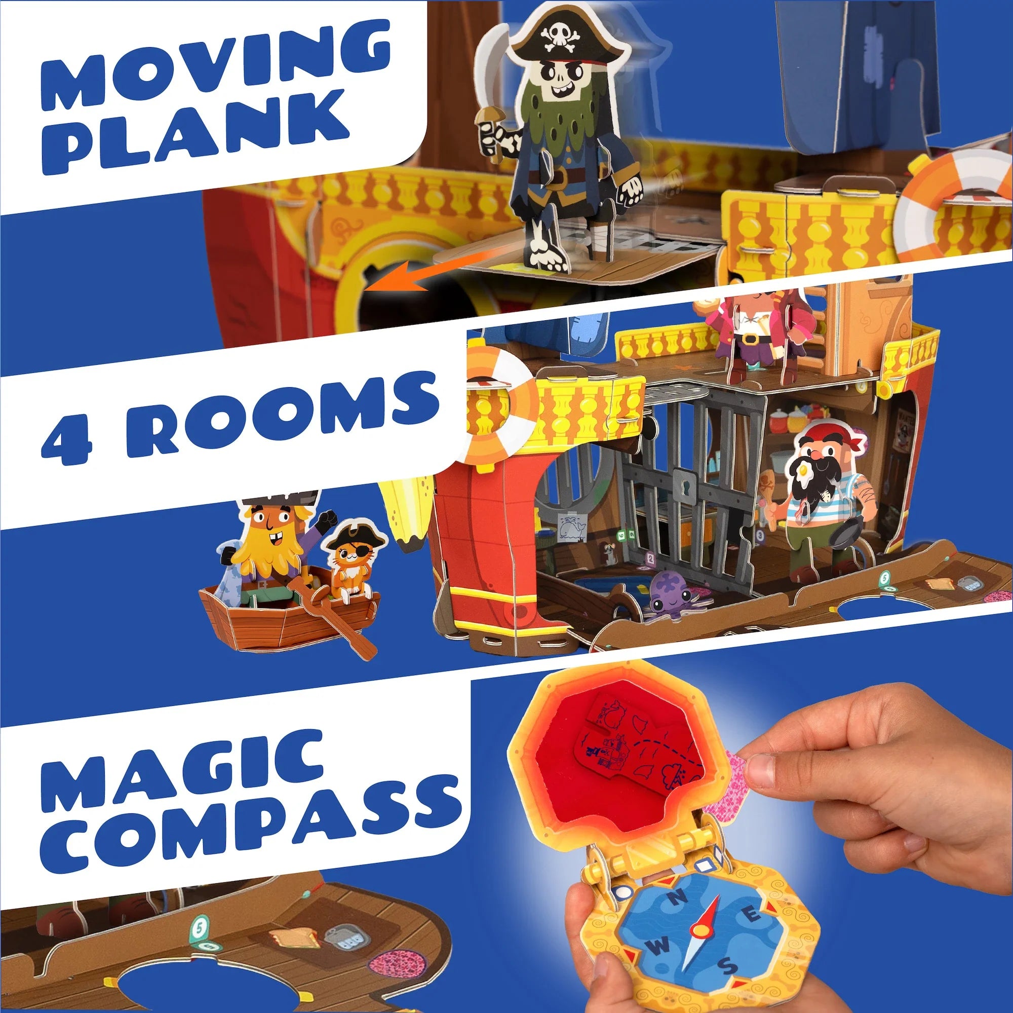 Banana-Rama Pirate Ship: Plucky Pirates Buildable Playset