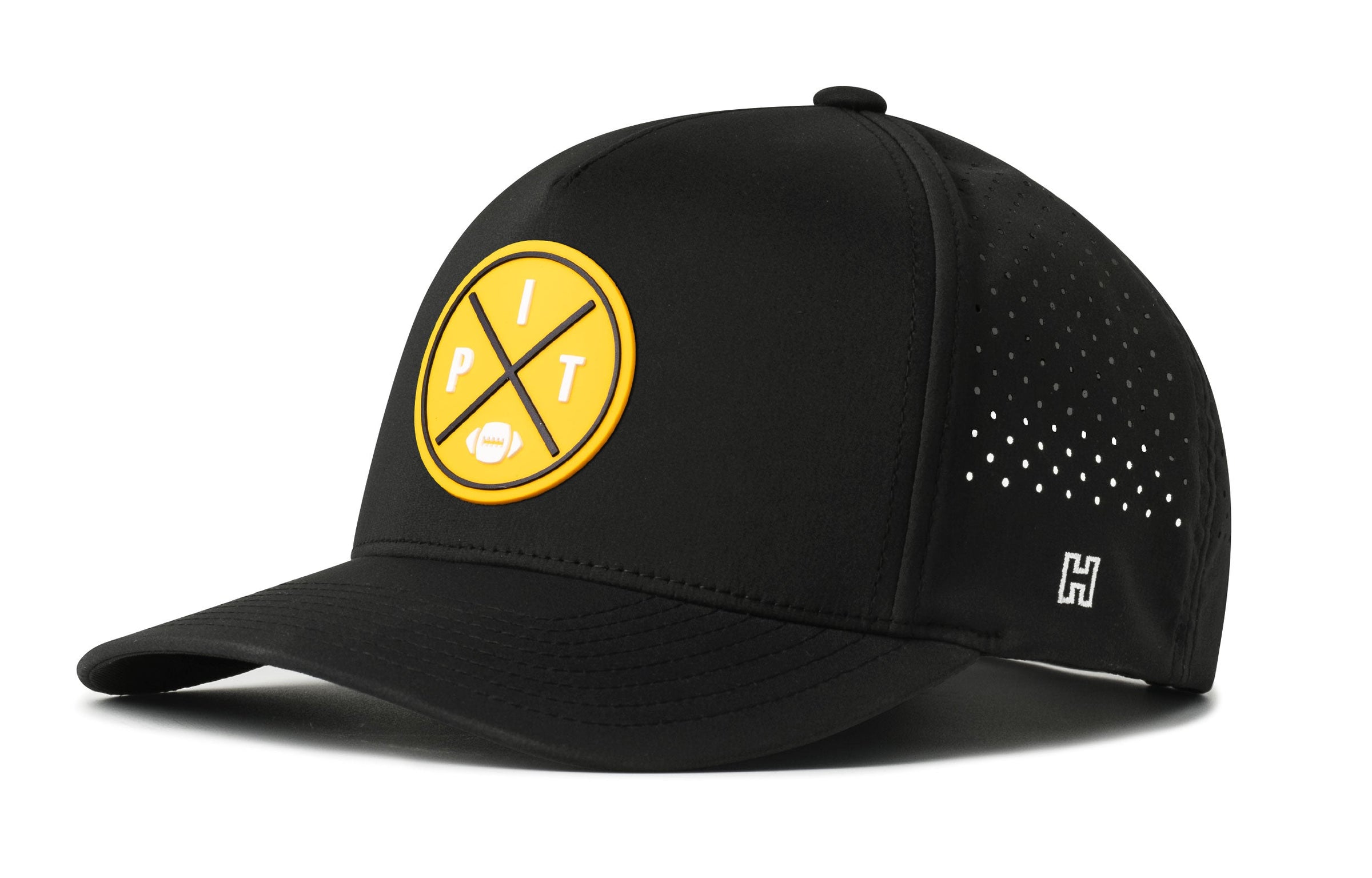 Pittsburgh Football Performance 5-Panel Hat  |  Yellow PIT X Flexfit Snapback