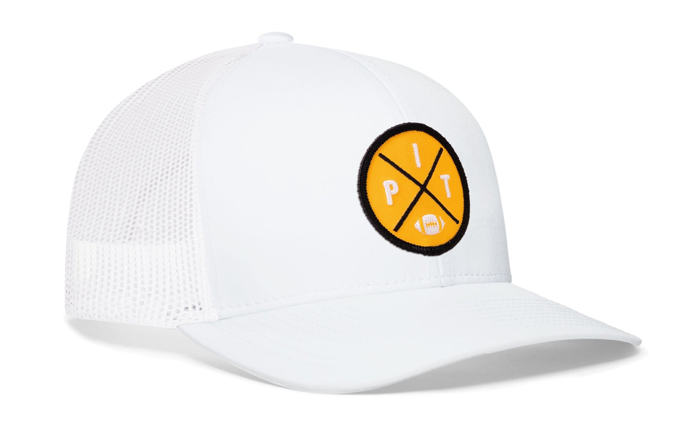 Pittsburgh Football Trucker Hat  |  Yellow PIT X Snapback