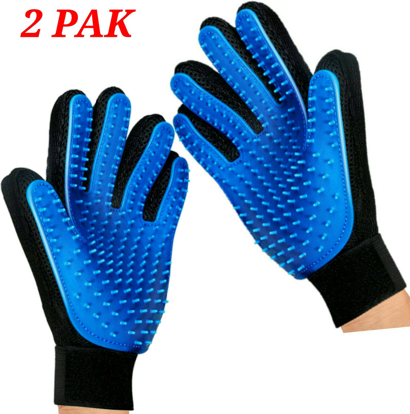 Mr. Peanut's 2 Pak HanD 259 Silicone Pins Pet Grooming Gloves - BIG FRENCHIES