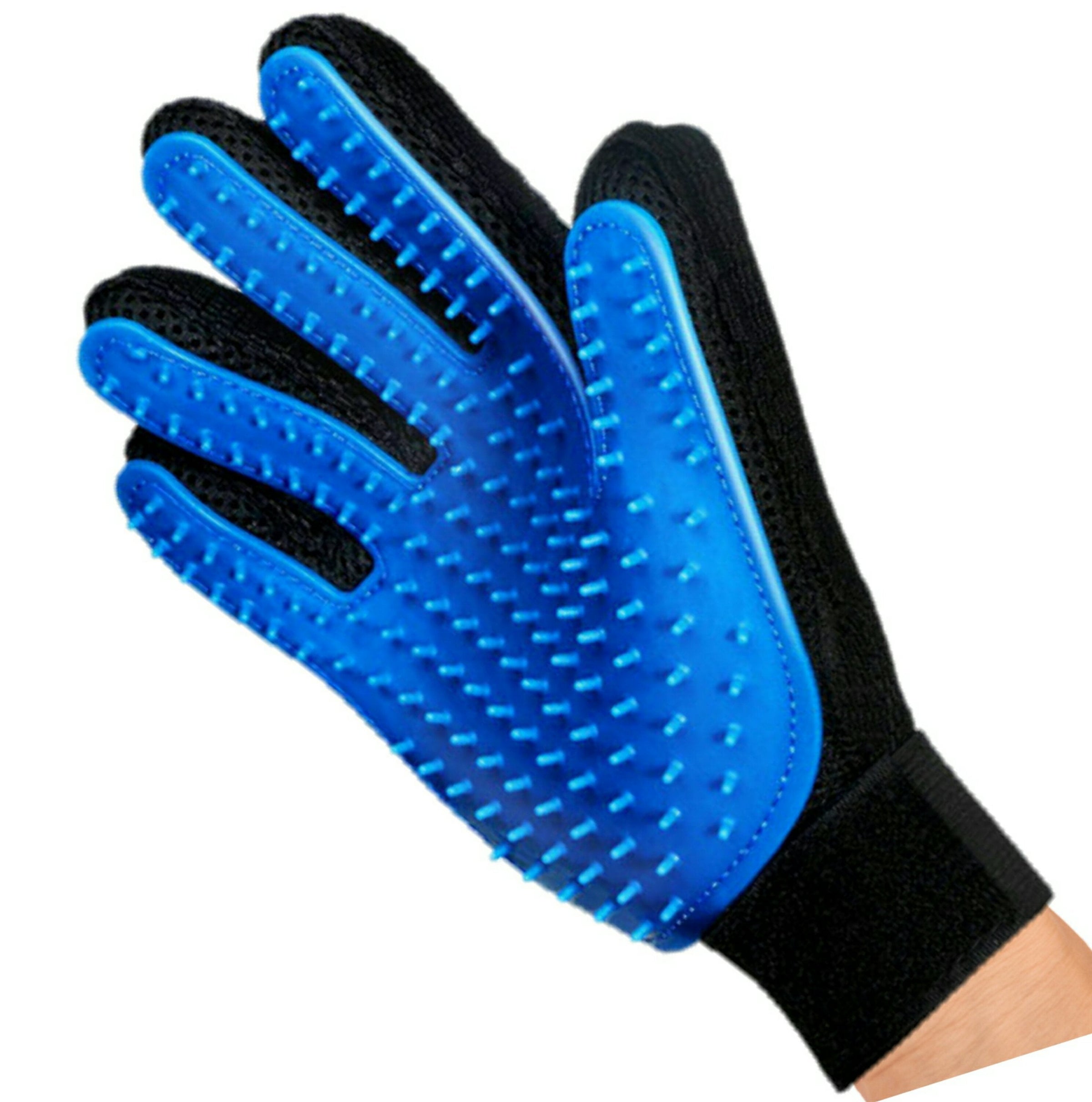 Mr. Peanut's 2 Pak HanD 259 Silicone Pins Pet Grooming Gloves - BIG FRENCHIES