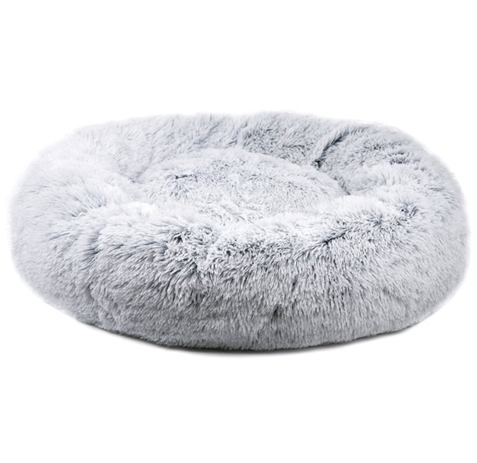 Mr. Peanut's 28" OrthoPlush® Pet Bed - Snowflake White Two Tone - BIG FRENCHIES