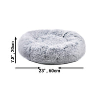 Mr. Peanut's 28" OrthoPlush® Pet Bed - Snowflake White Two Tone - BIG FRENCHIES