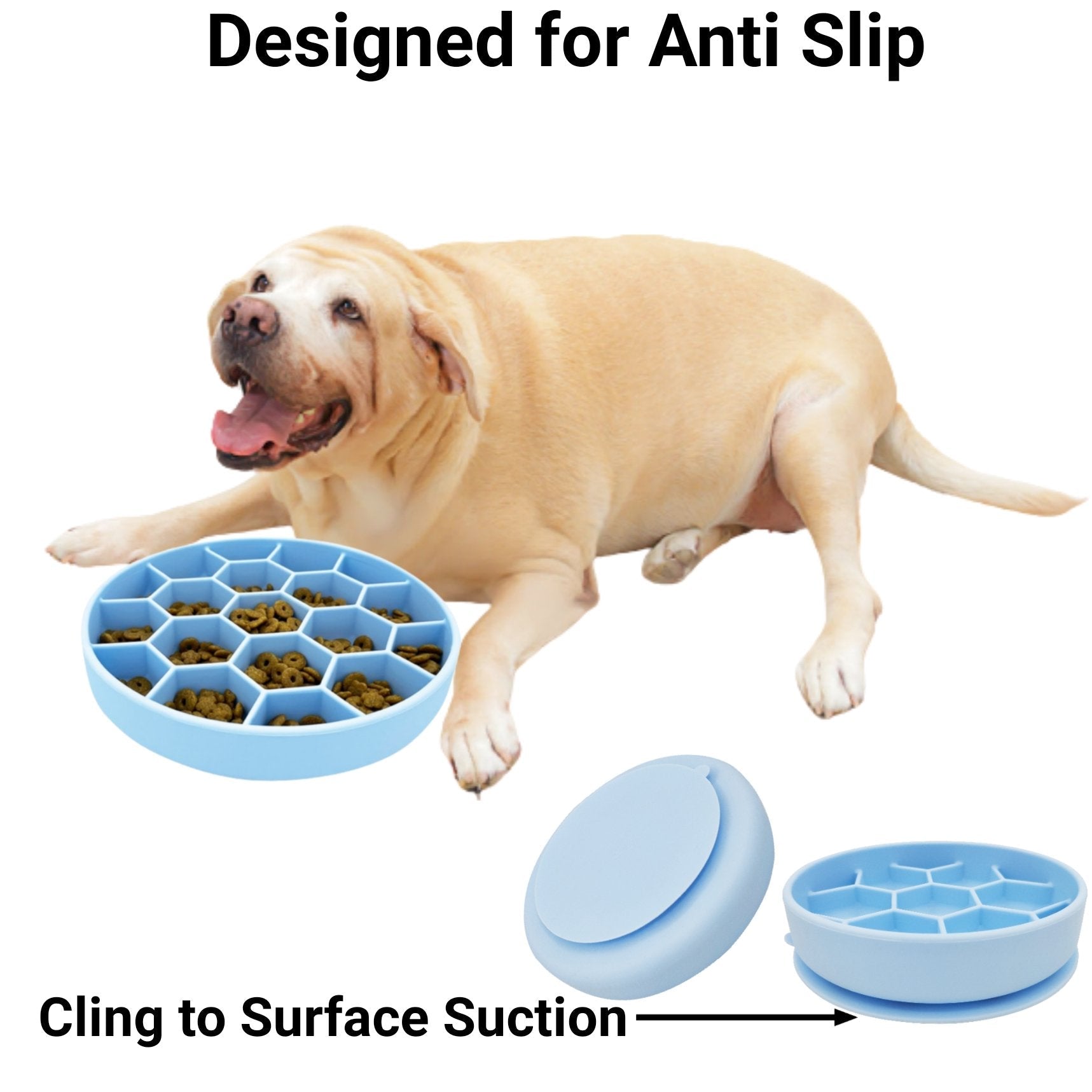 Mr. Peanut's Silicone Slow Feeder Dog Bowl - BIG FRENCHIES
