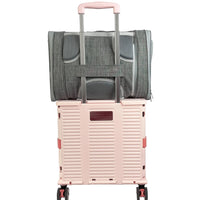 Mr. Peanut's Monterey Series Airline Compliant Horizontal Backpack Pet Carrier - BIG FRENCHIES