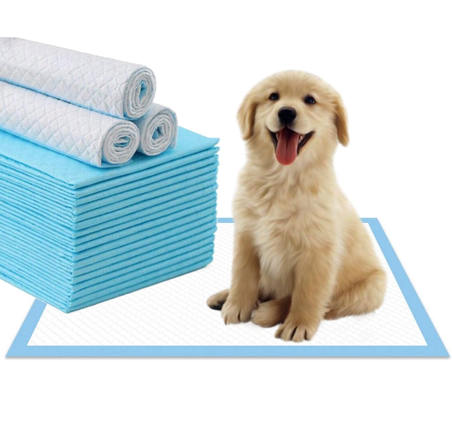 Mr. Peanut’s Premium Absorbent Gel Pee Pads 23"X23", 6 Layers of Lightly Scented Protection - BIG FRENCHIES
