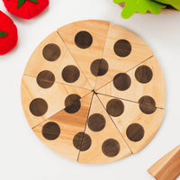 Wooden pizza toy