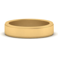 Simple Flat Wedding Band 4MM