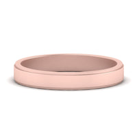 Simple Flat Wedding Band 4MM