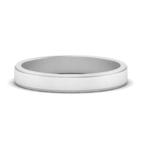 Simple Flat Wedding Band 4MM