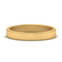Simple Flat Wedding Band 4MM