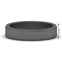 Simple Flat Wedding Band 4MM