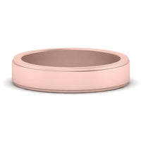 Simple Flat Wedding Band 4MM