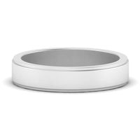 Simple Flat Wedding Band 4MM