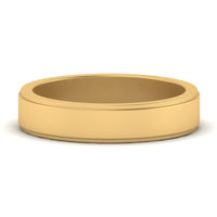 Simple Flat Wedding Band 4MM