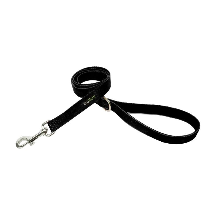 Black Dog Leash- EcoBark- Comfort Grip Padded Leash 5ft for Small and Medium Dogs - BIG FRENCHIES