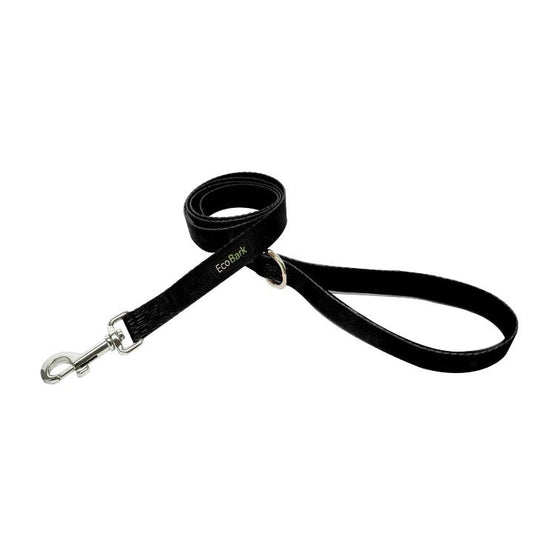 Black Dog Leash- EcoBark- Comfort Grip Padded Leash 5ft for Small and Medium Dogs - BIG FRENCHIES
