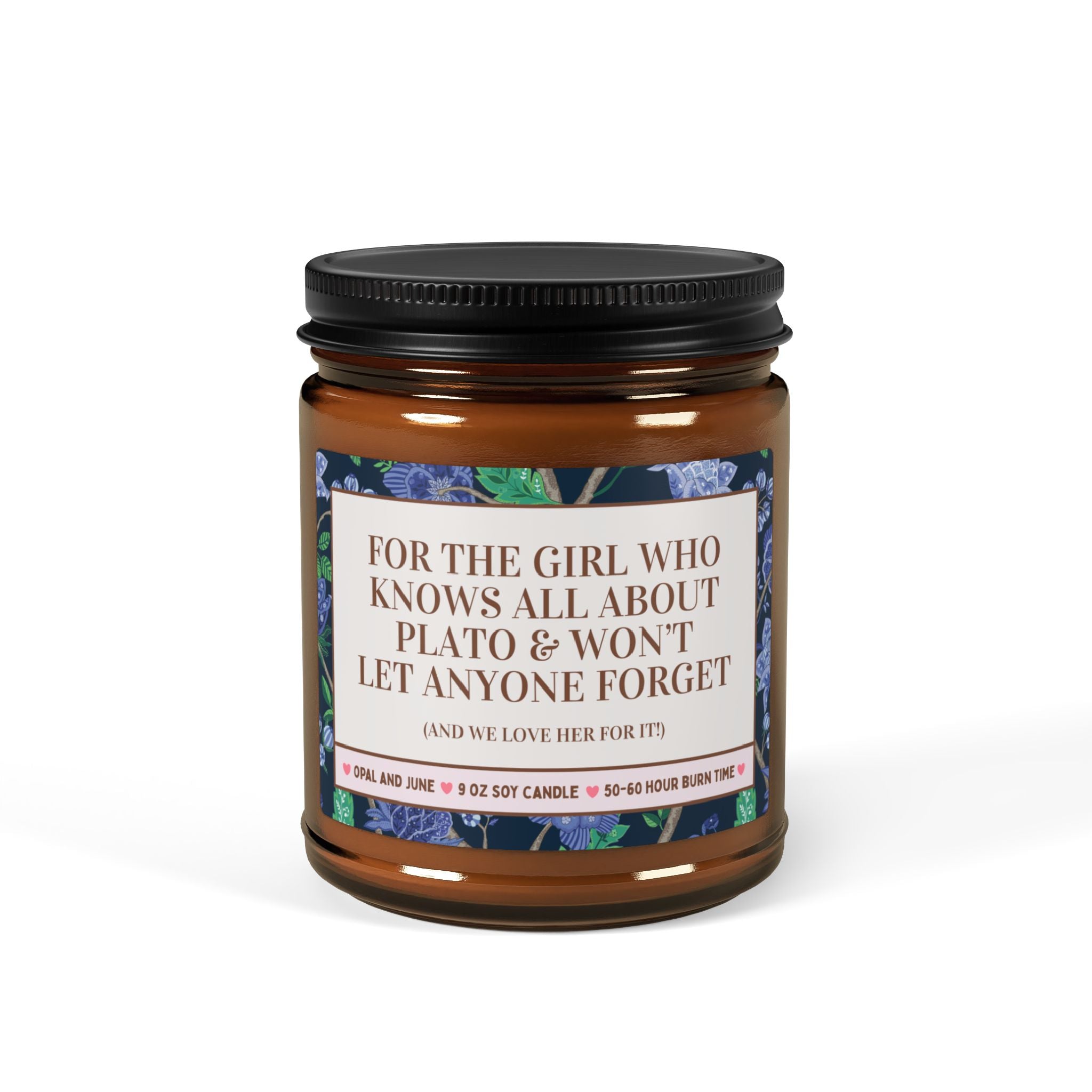 For the Girl Who Knows All About Plato Candle