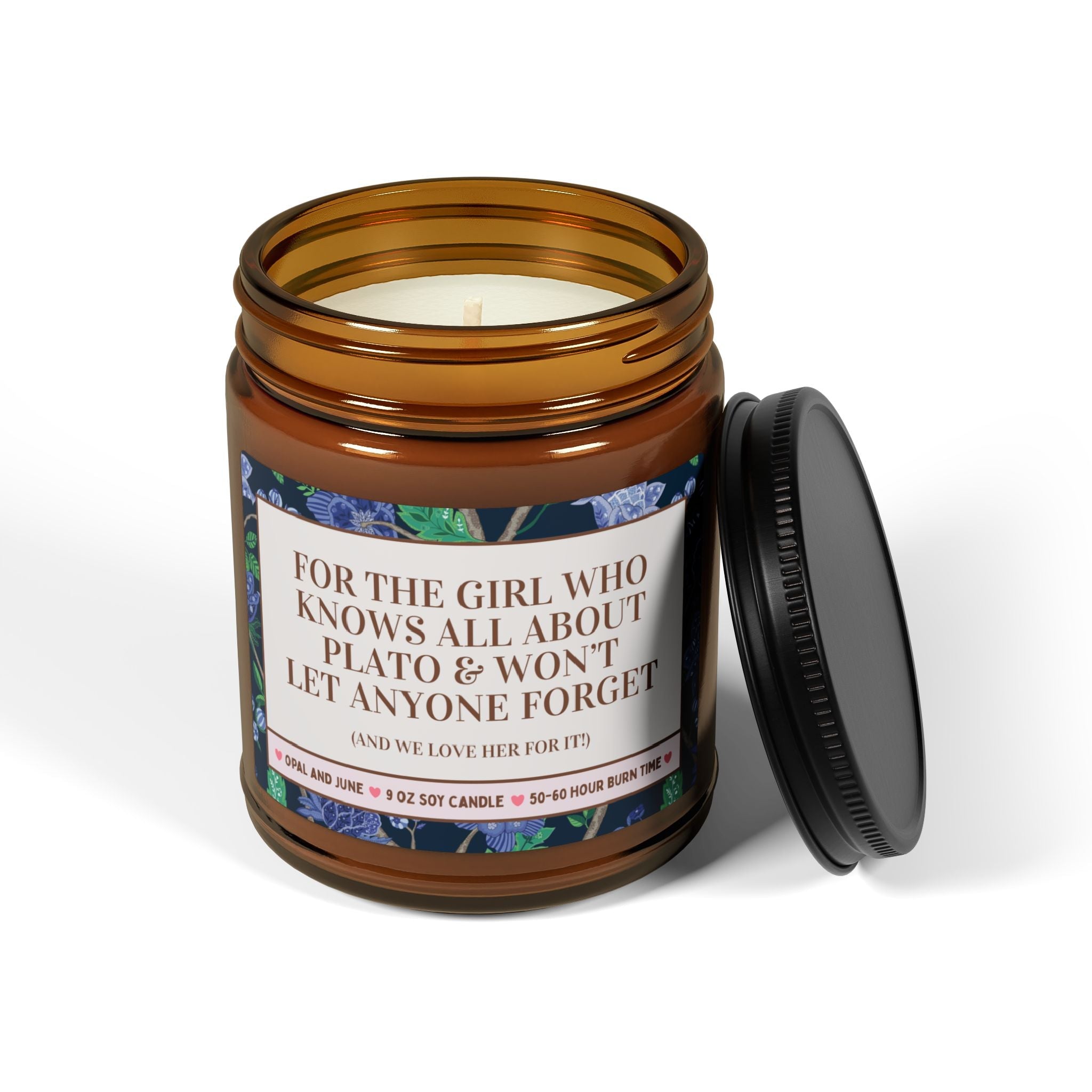 For the Girl Who Knows All About Plato Candle