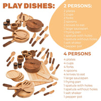 Wooden Play Kitchen Dishes