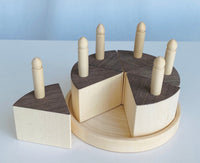 Toy Birthday Cake with Candles