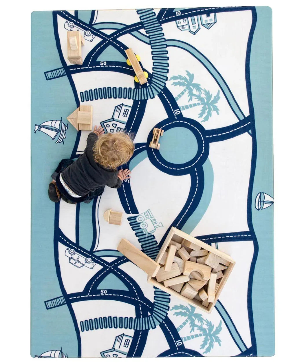 The August Rose White Shwally Playmat - BIG FRENCHIES