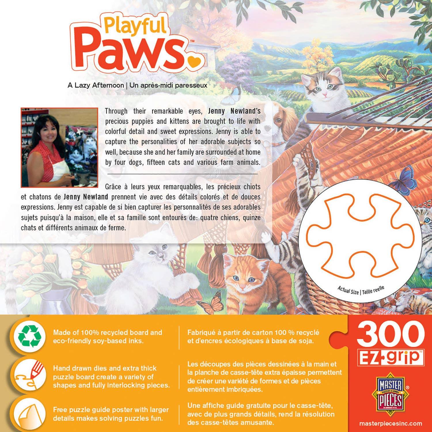 Playful Paws A Lazy Afternoon 300 Piece Puzzle | Masterpieces Puzzles - BIG FRENCHIES